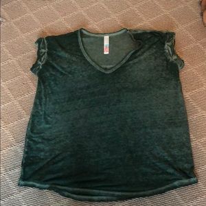 Free people forest green t shirt. Size small